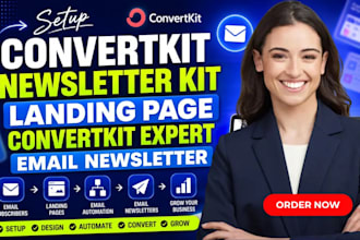setup convertkit newsletter kit landing page convertkit expert email newsletter