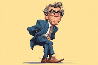 draw political cartoon and caricature
