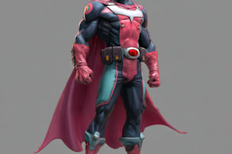 superhero character for comics