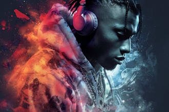 design awesome mixtape cover or album cover design