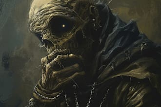 create fantasy, dnd, horror digital art with your character