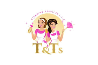 design a modern women cleaning service logo