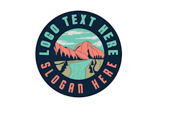 design a modern lake and nature logo