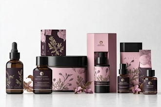 luxury packaging or label