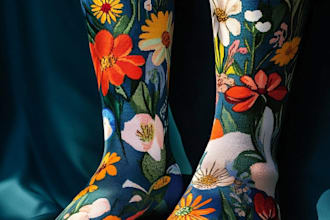 unique socks design and custom socks design
