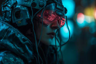 draw cyberpunk character art