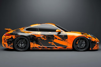 design professional van wrap, vehicle wrap, and car branding