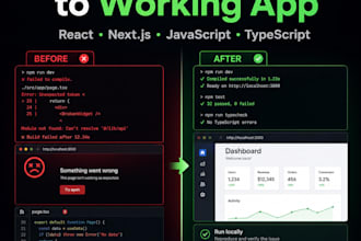 fix bugs in your ai generated code or app