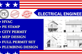 electrical engineering plans mechanical and plumbing plan for commercial project