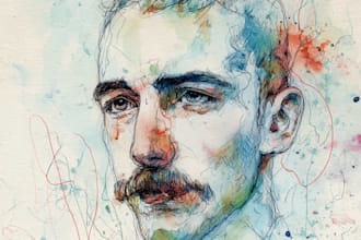 do outstanding watercolor portrait