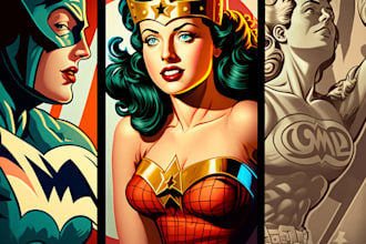 design vintage poster, travel poster retro poster, pop art art deco, comic book