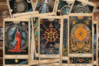 design tarot, oracle or zodiac cards in any style