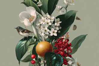 do a botanical illustration
