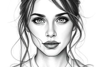 draw a professional charcoal sketch portrait from your image