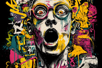 do illustration expresionism art, graffity, abstract