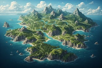design high quality fantasy world maps for you