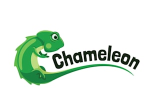 design a creative chameleon logo