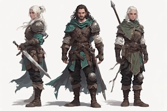 create a dnd character illustartion and oc character for you