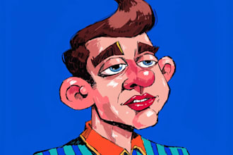 draw best bighead cartoon caricature