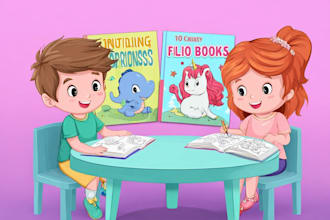 illustrate engaging childrens story book pages