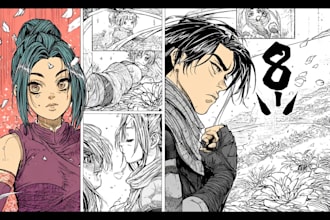 create dynamic comic book art and professional story pages