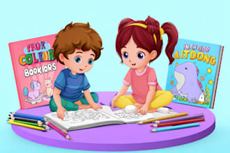 draw colorful childrens book illustrations
