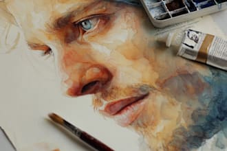 turn fascinating watercolor portrait painting portrait