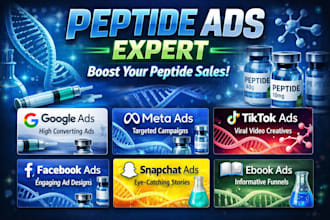fix peptide ads book peptide google meta tiktok ads facebook ads snapchat ads