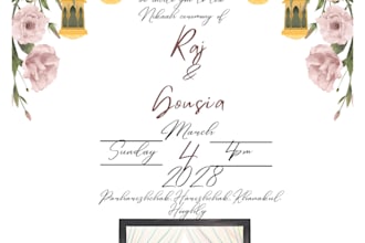 design beautiful wedding invitation card in canva