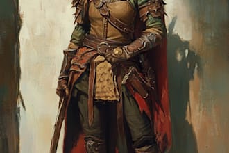 fantasy dnd character illustration