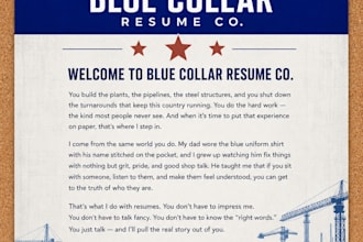 write a professional resume for industrial tradesman