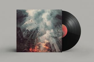 design an album cover or single cover art