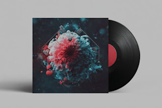 design album cover or single cover for music artwork