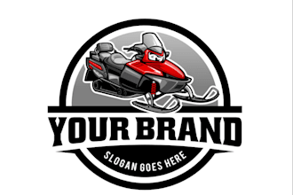 create esport t shirt snowmobile logo for your business
