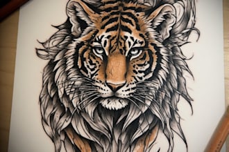 design a modern and minimalist tattoo design
