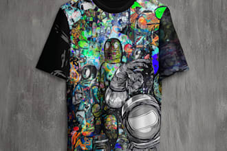 design modern streetwear t shirt graphic for clothing brand