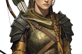 fantasy dnd character illustration