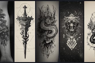 design professional tattoo and custom tattoo