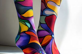 design custom and unique socks design