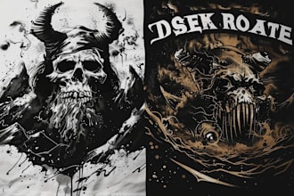 draw creepy gothic comic characters and dark art