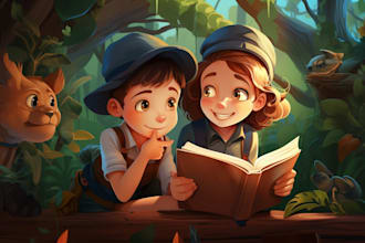 professional children book illustration
