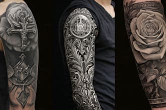 design professional tattoo and custom tattoo