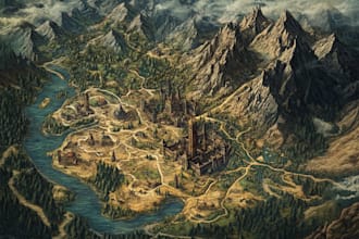 do fantasy map site map city map