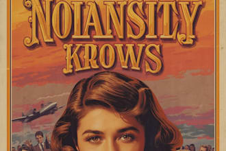 design retro vintage movie poster design for you