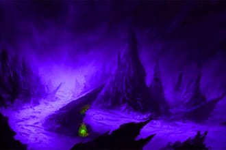 do fantasy background and landscape