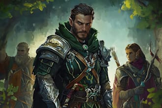 dnd character art and dnd character art