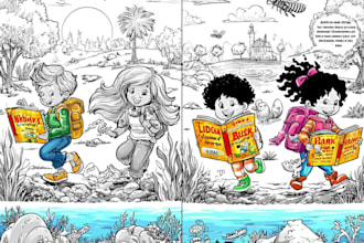 create custom activity books, worksheets for children