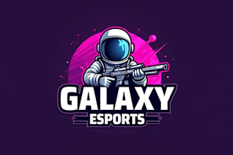 design eye catchy galaxy esport mascot logo in 12 hours