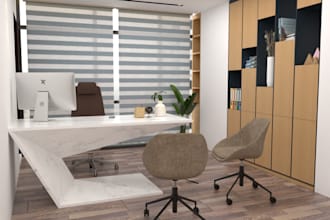 make 3d design for your office space