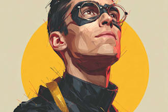make personalized superhero portrait gift for kids